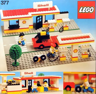 LEGO Town 377 Shell Service Station set