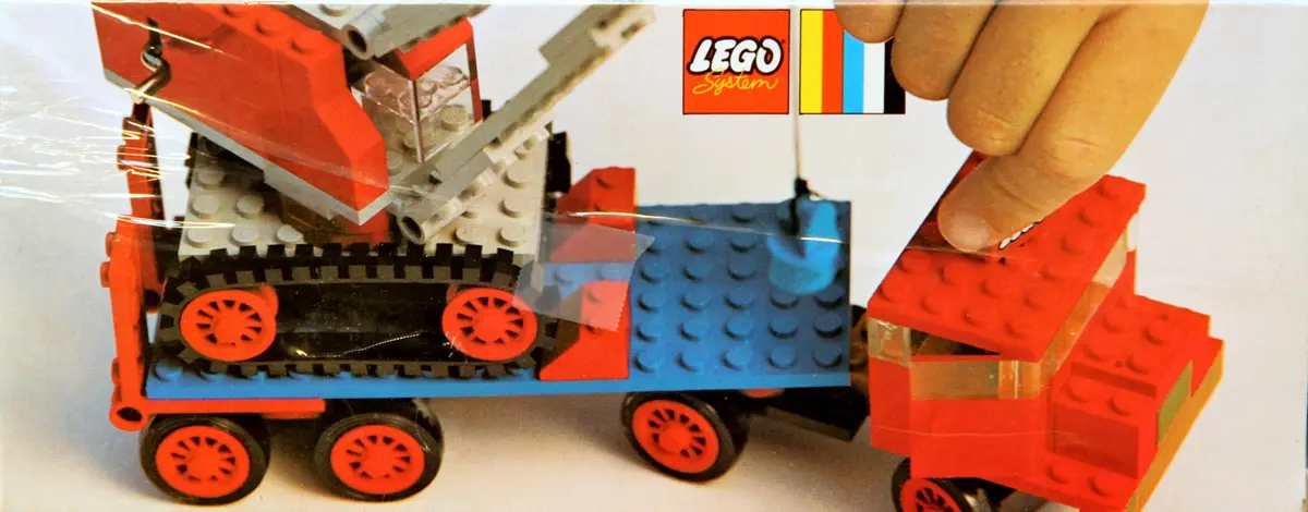 LEGO LEGOLAND 377 Crane w/Float Truck set