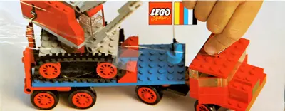 LEGO LEGOLAND 377 Crane w/Float Truck set