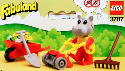 LEGO Fabuland 3787 Hannah Hippopotamus the public gardener set