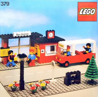 LEGO Town 379 Bus Station set