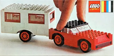 LEGO LEGOLAND 379 Car and Caravan set