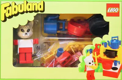 LEGO Fabuland 3795 Catherine Cat in her Kitchen set