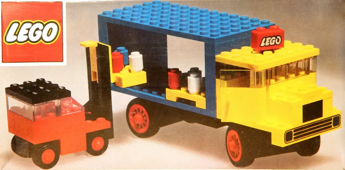 LEGO LEGOLAND 381 Lorry and Fork Lift Truck set