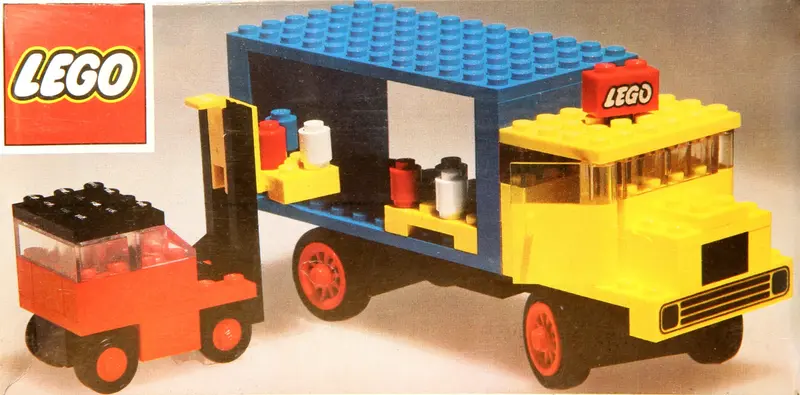 LEGO LEGOLAND 381 Lorry and Fork Lift Truck set