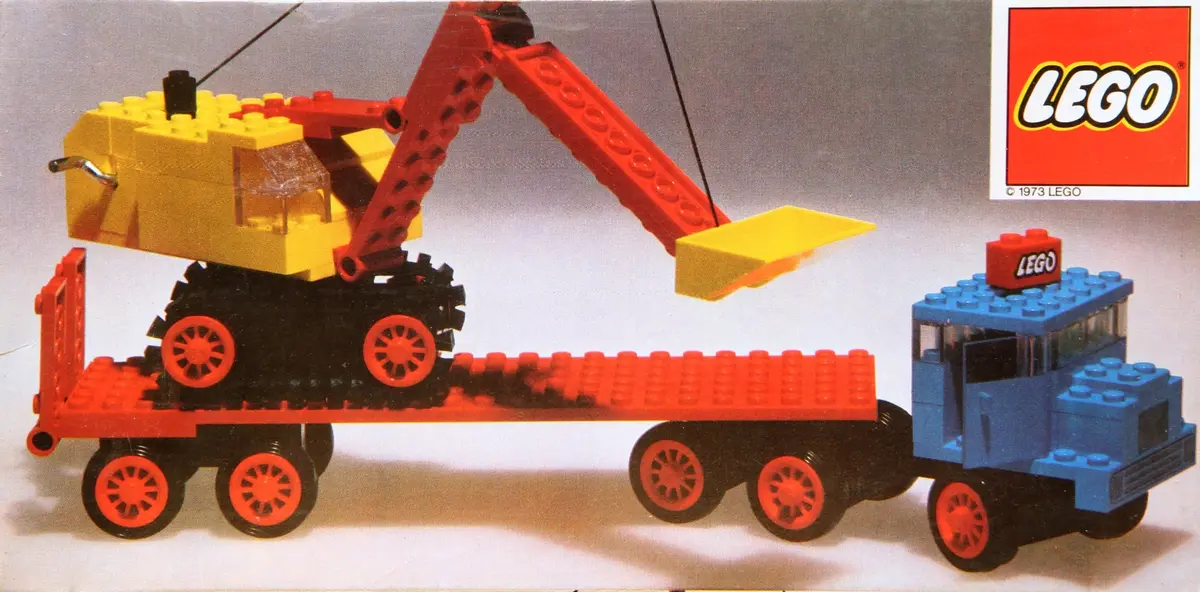 LEGO LEGOLAND 383 Truck with Excavator set