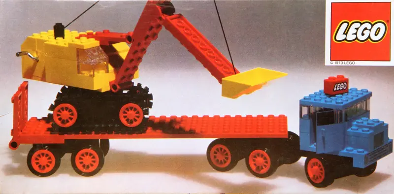 LEGO LEGOLAND 383 Truck with Excavator set