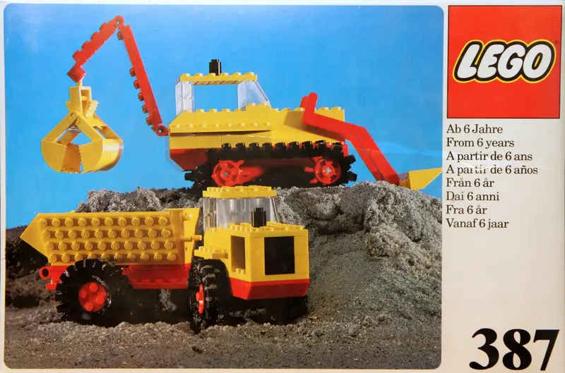 LEGO LEGOLAND 387 Excavator and Dumper set