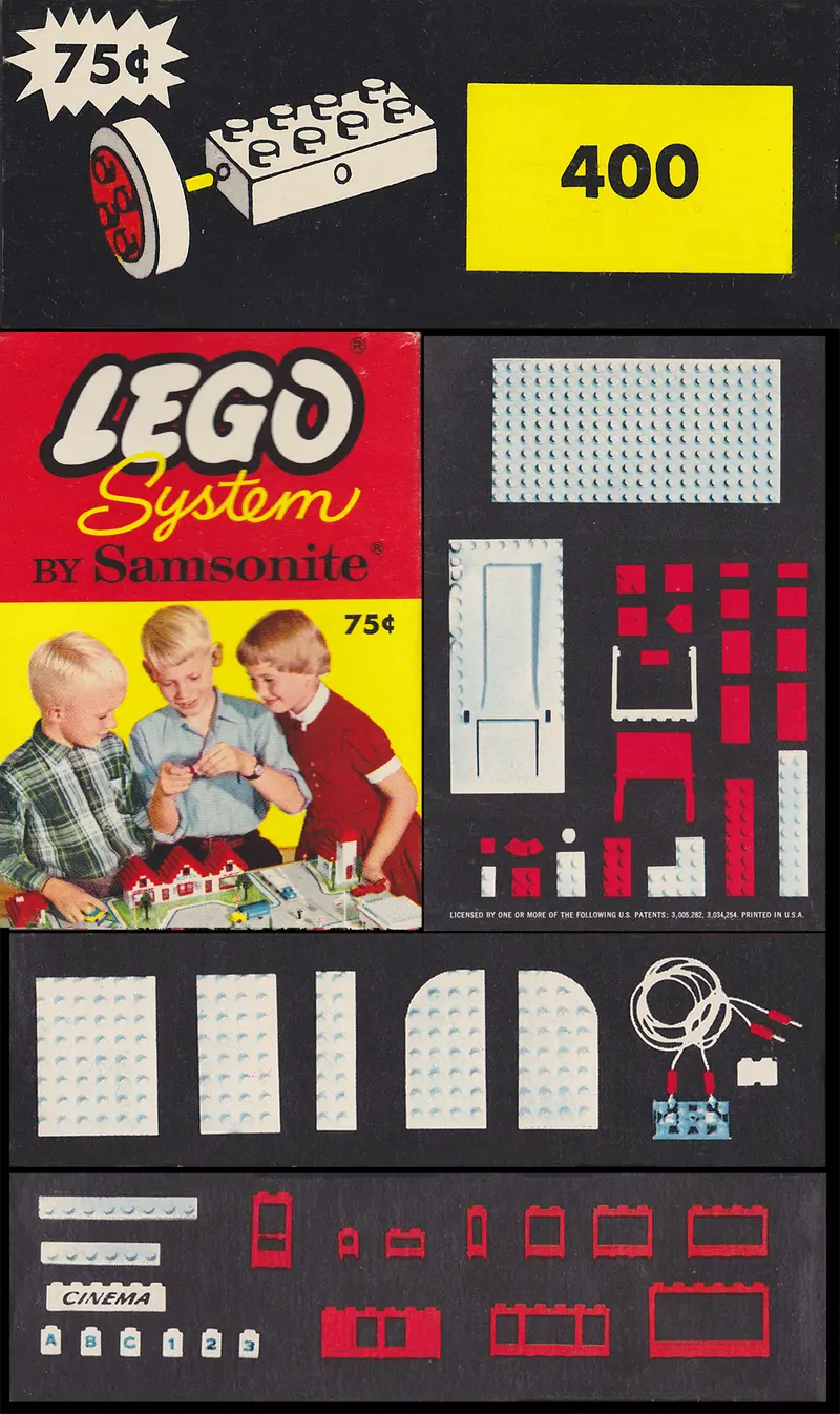LEGO Samsonite 400 Small Wheels with Axles set, image 2
