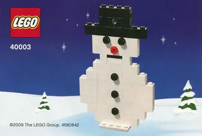 LEGO Seasonal 40003 Snowman set