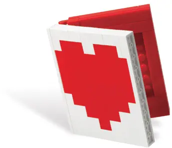 LEGO Seasonal 40015 Heart Book set, image 2