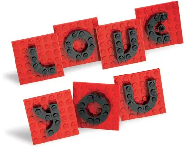 LEGO Seasonal 40016 Valentine Letter Set set, image 2