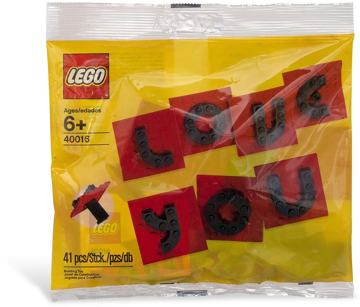 LEGO Seasonal 40016 Valentine Letter Set set, image 4