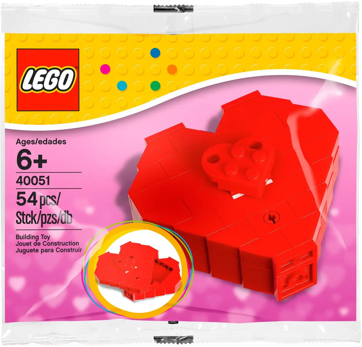 LEGO Seasonal 40051 Valentine's Day Heart Box set, image 2