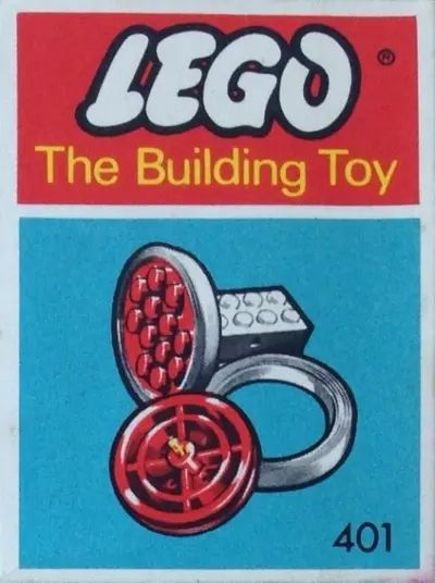 LEGO System 401 Large Wheels with Axles (The Building Toy) set