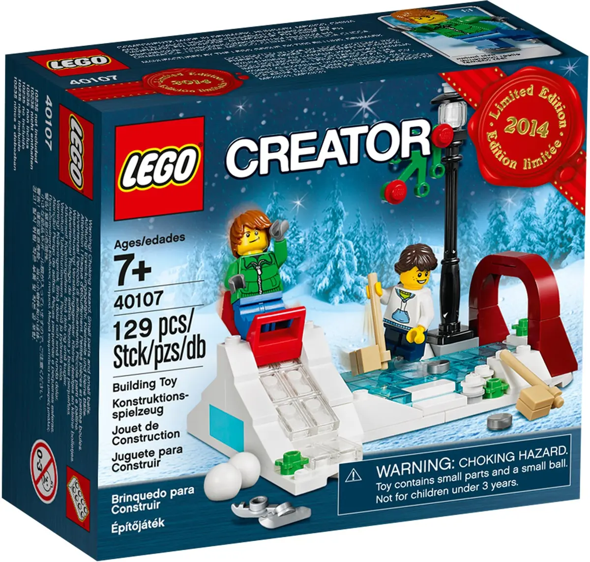 LEGO Creator 40107 Winter Skating Scene set, image 2
