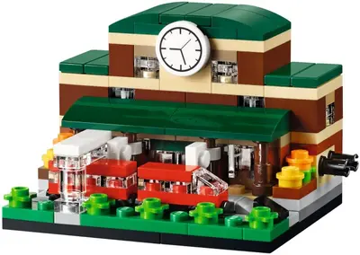 LEGO Promotional 40142 Bricktober Train Station set, image 3