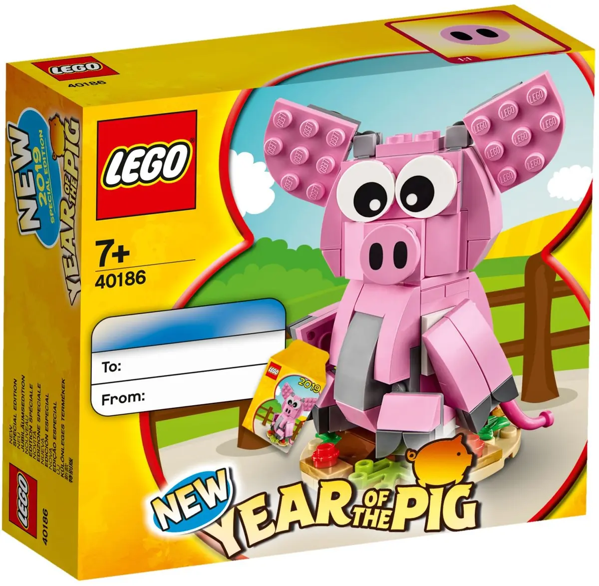 LEGO Seasonal 40186 Year of the Pig set, image 2