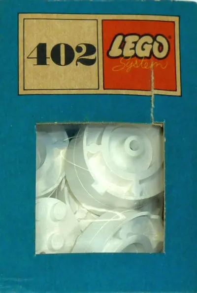 LEGO System 402 White Turntables set