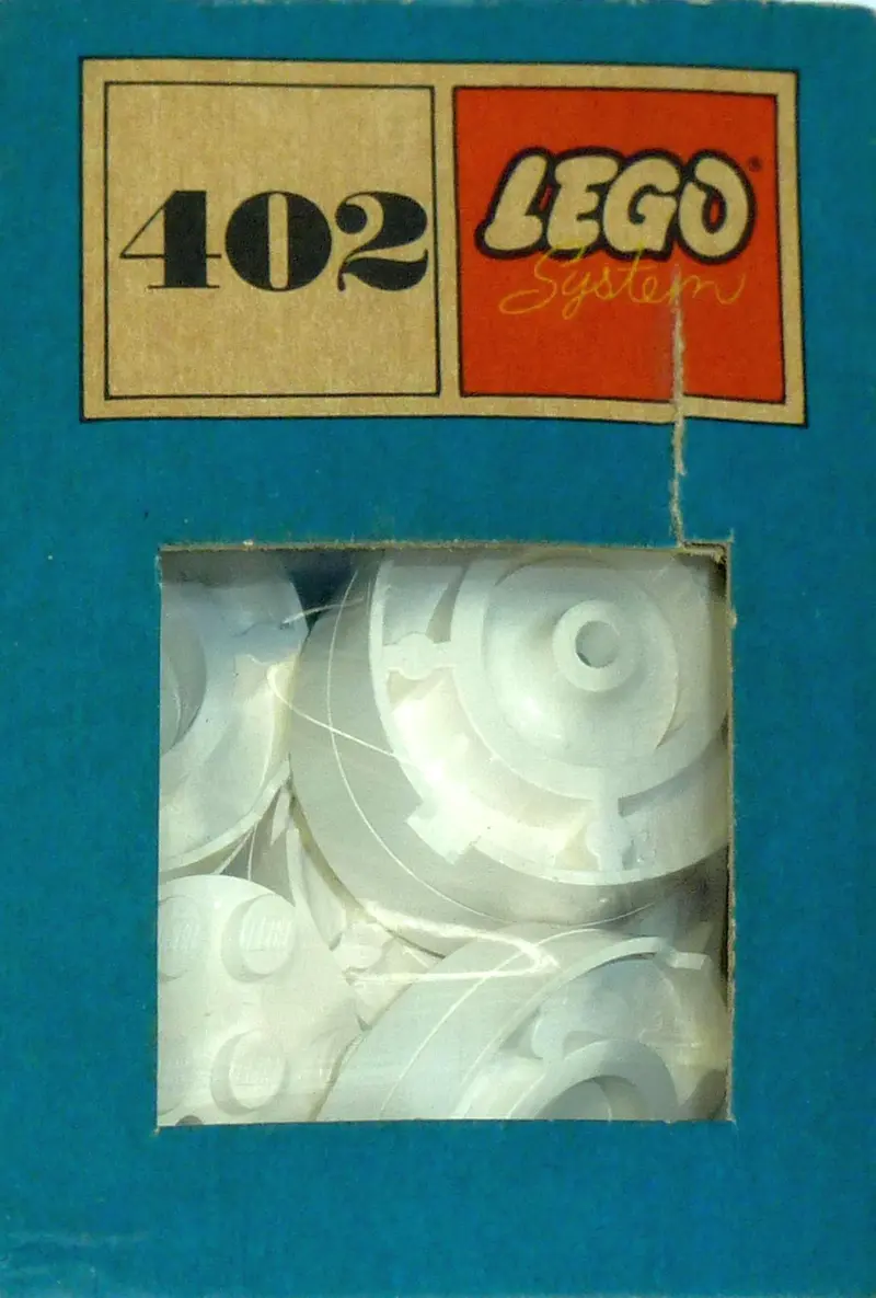 LEGO System 402 White Turntables set