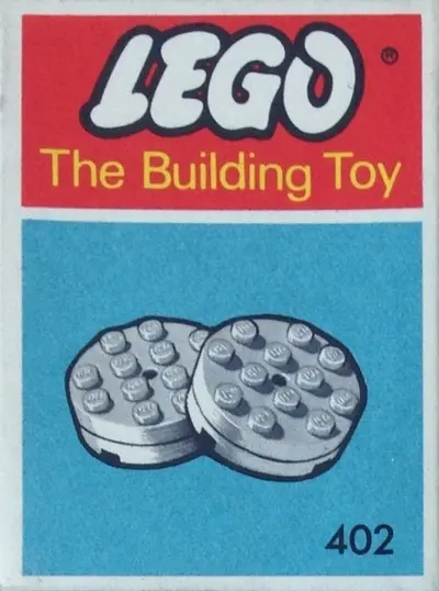 LEGO System 402 White Turntables (The Building Toy) set