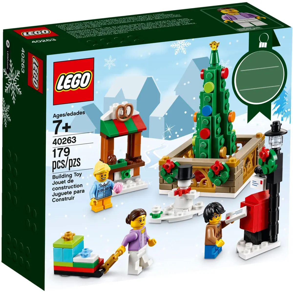 LEGO Seasonal 40263 Christmas Town Square set, image 2