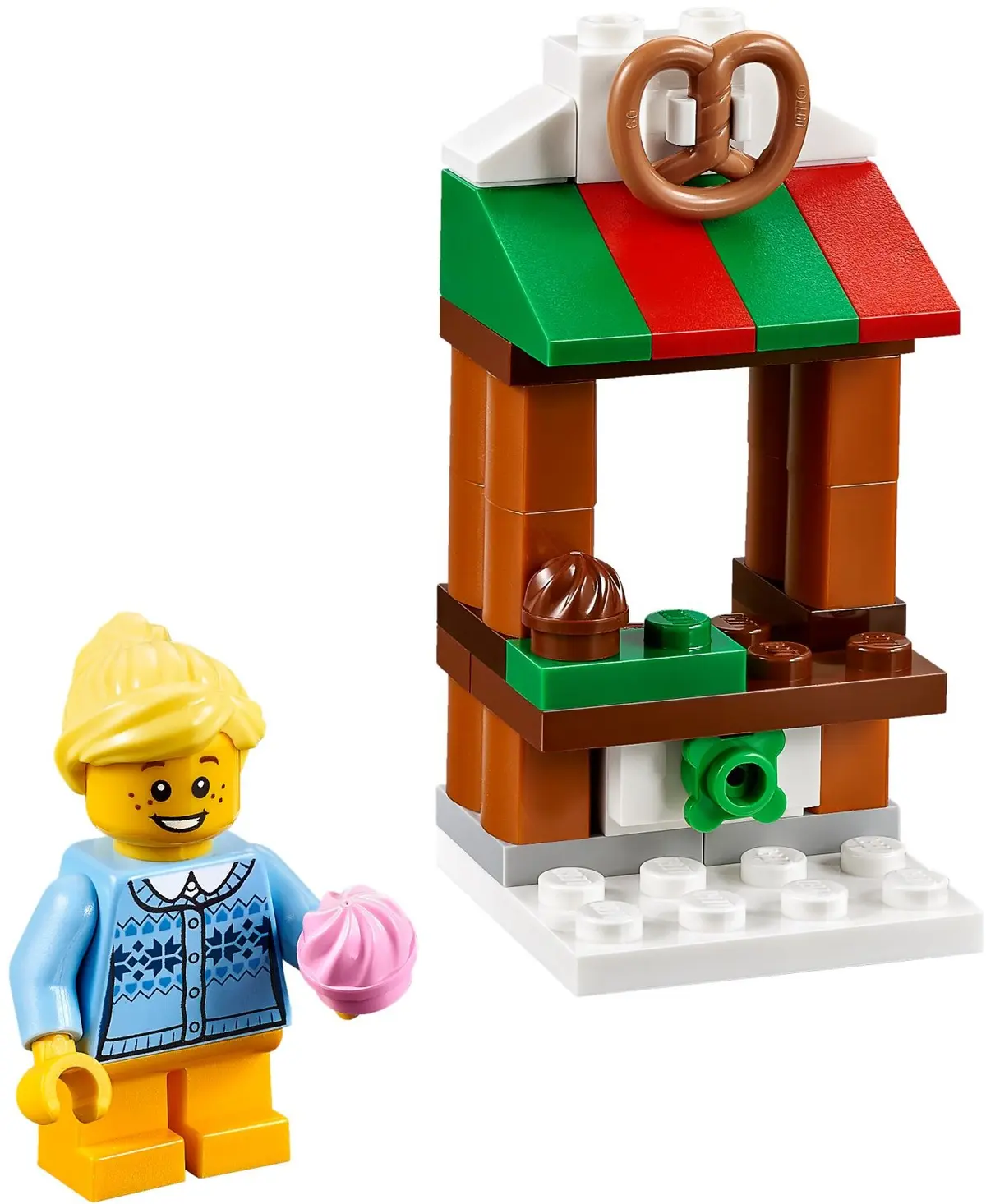 LEGO Seasonal 40263 Christmas Town Square set, image 7