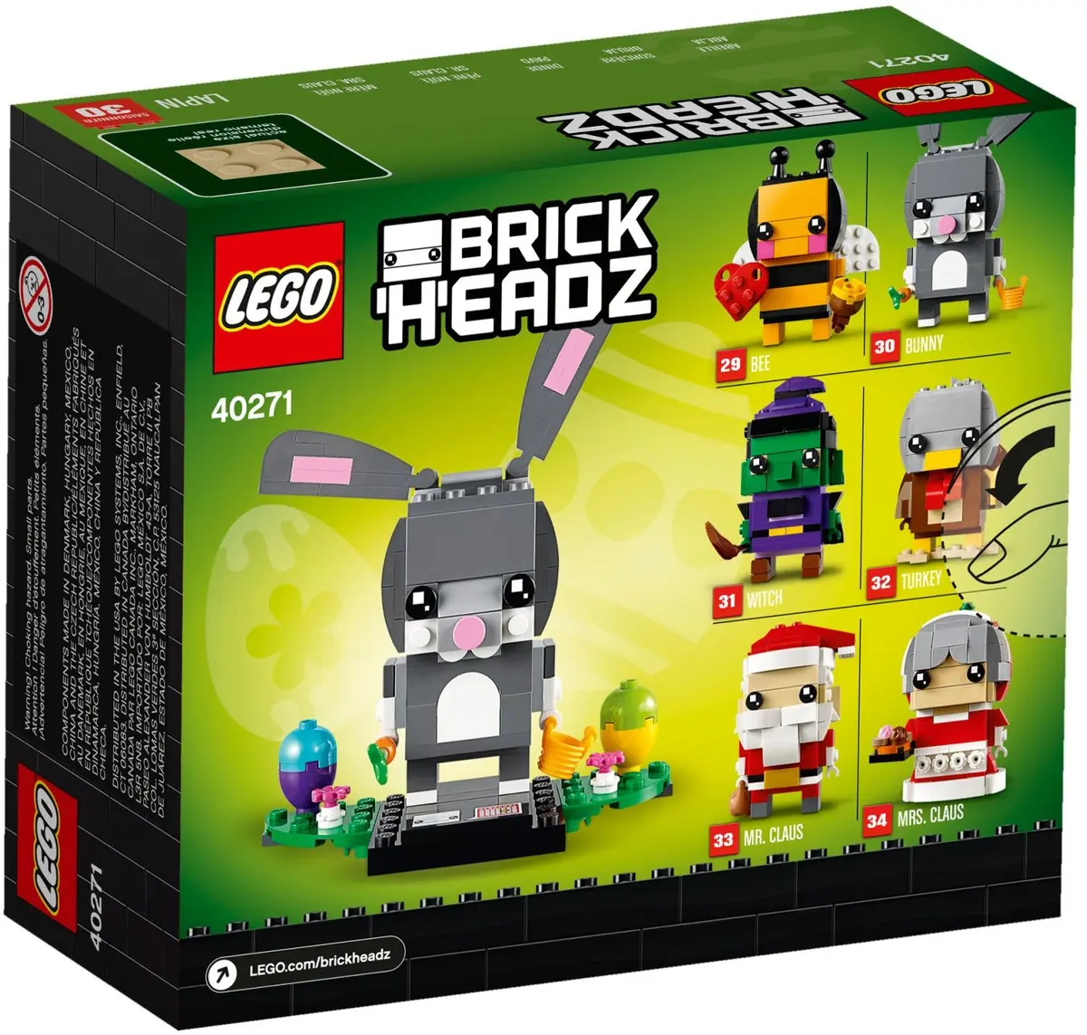 LEGO BrickHeadz 40271 Easter Bunny set, image 4