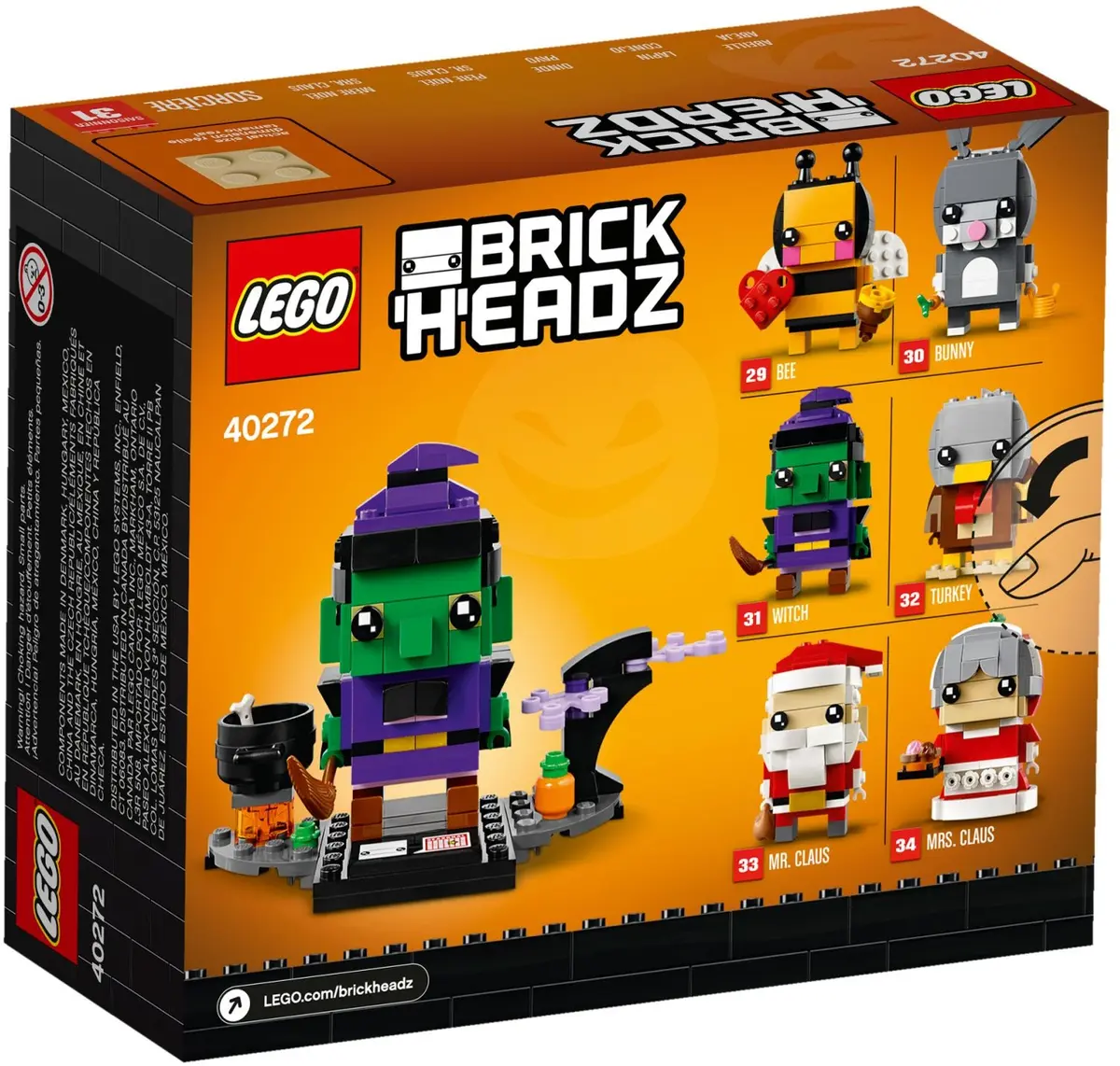 LEGO BrickHeadz 40272 Halloween Witch set, image 4