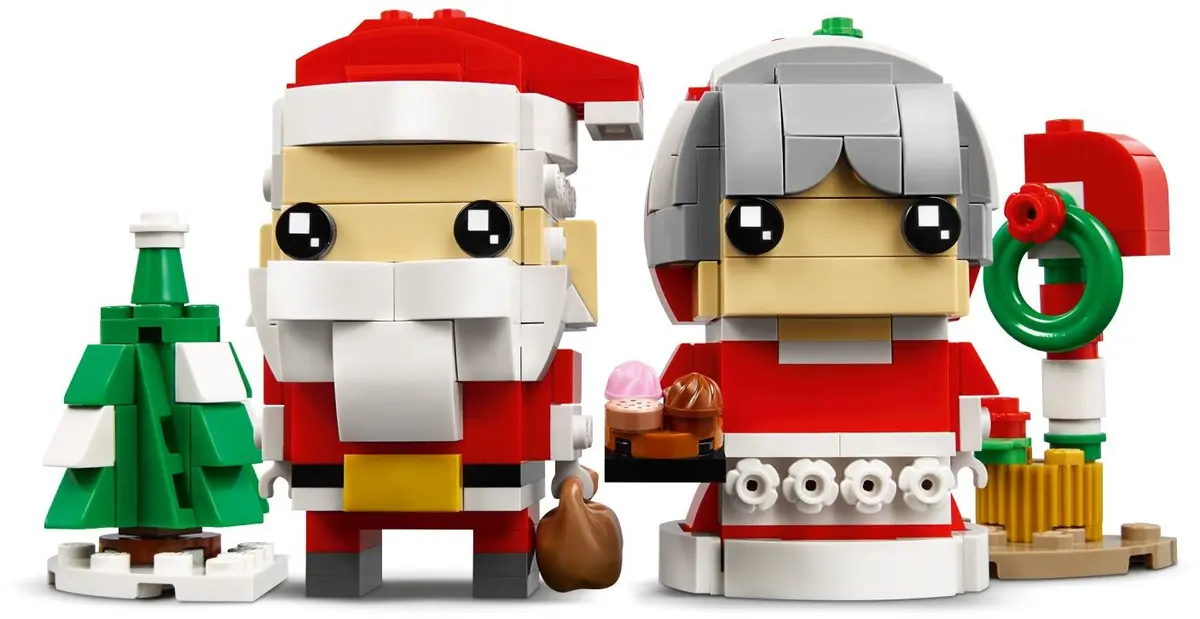 LEGO BrickHeadz 40274 Mr. & Mrs. Claus set, image 4