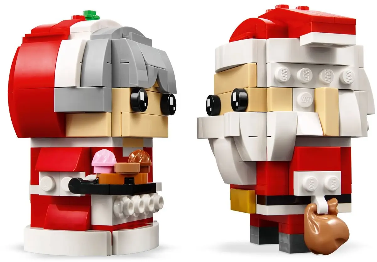 LEGO BrickHeadz 40274 Mr. & Mrs. Claus set, image 3
