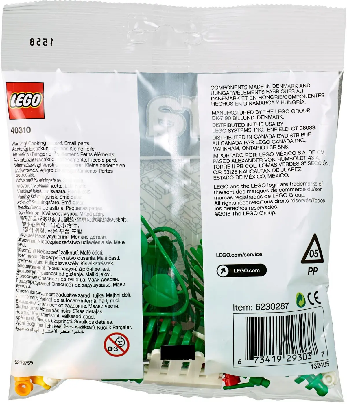 LEGO Xtra 40310 Botanical Accessories set, image 3