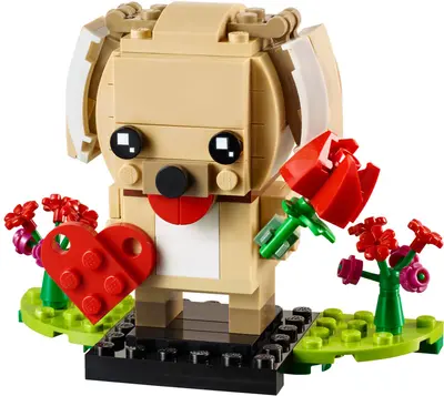 LEGO BrickHeadz 40349 Valentine's Puppy set