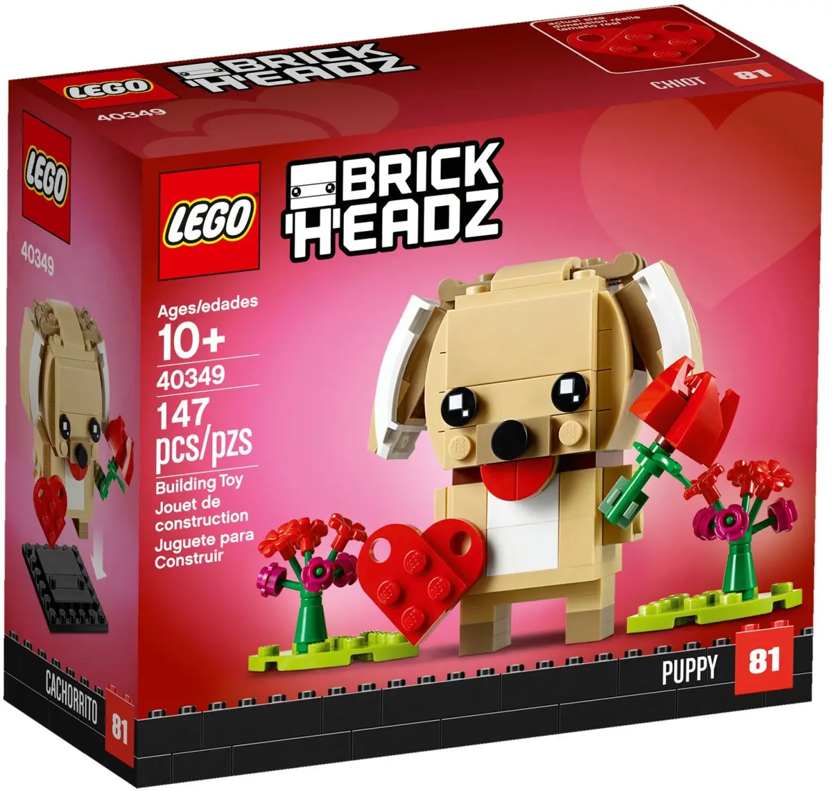 LEGO BrickHeadz 40349 Valentine's Puppy set, image 2