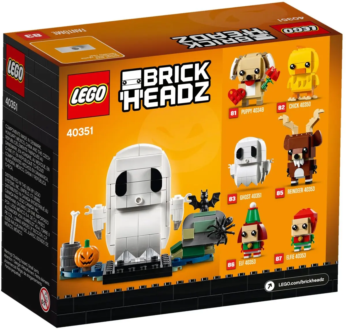 LEGO BrickHeadz 40351 Halloween Ghost set, image 3