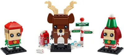LEGO BrickHeadz 40353 Reindeer, Elf and Elfie set