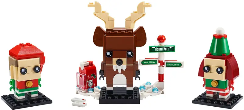 LEGO BrickHeadz 40353 Reindeer, Elf and Elfie set