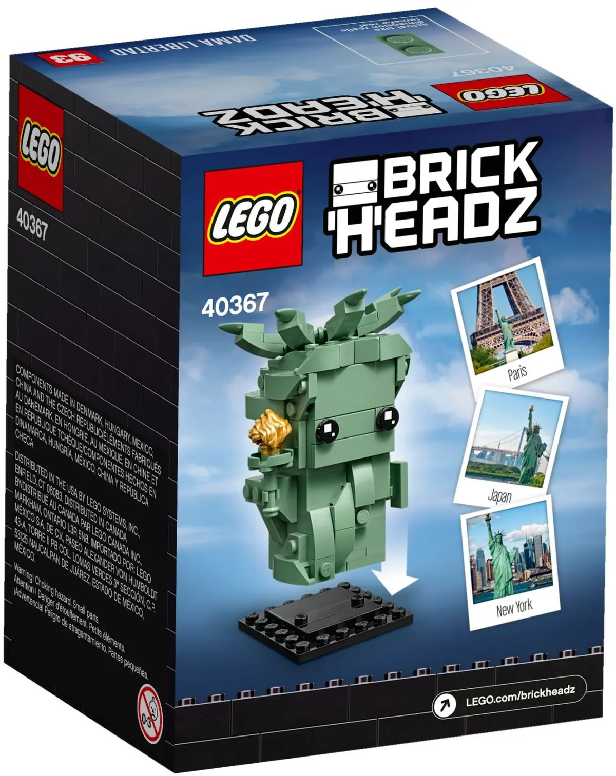 LEGO BrickHeadz 40367 Lady Liberty set, image 3