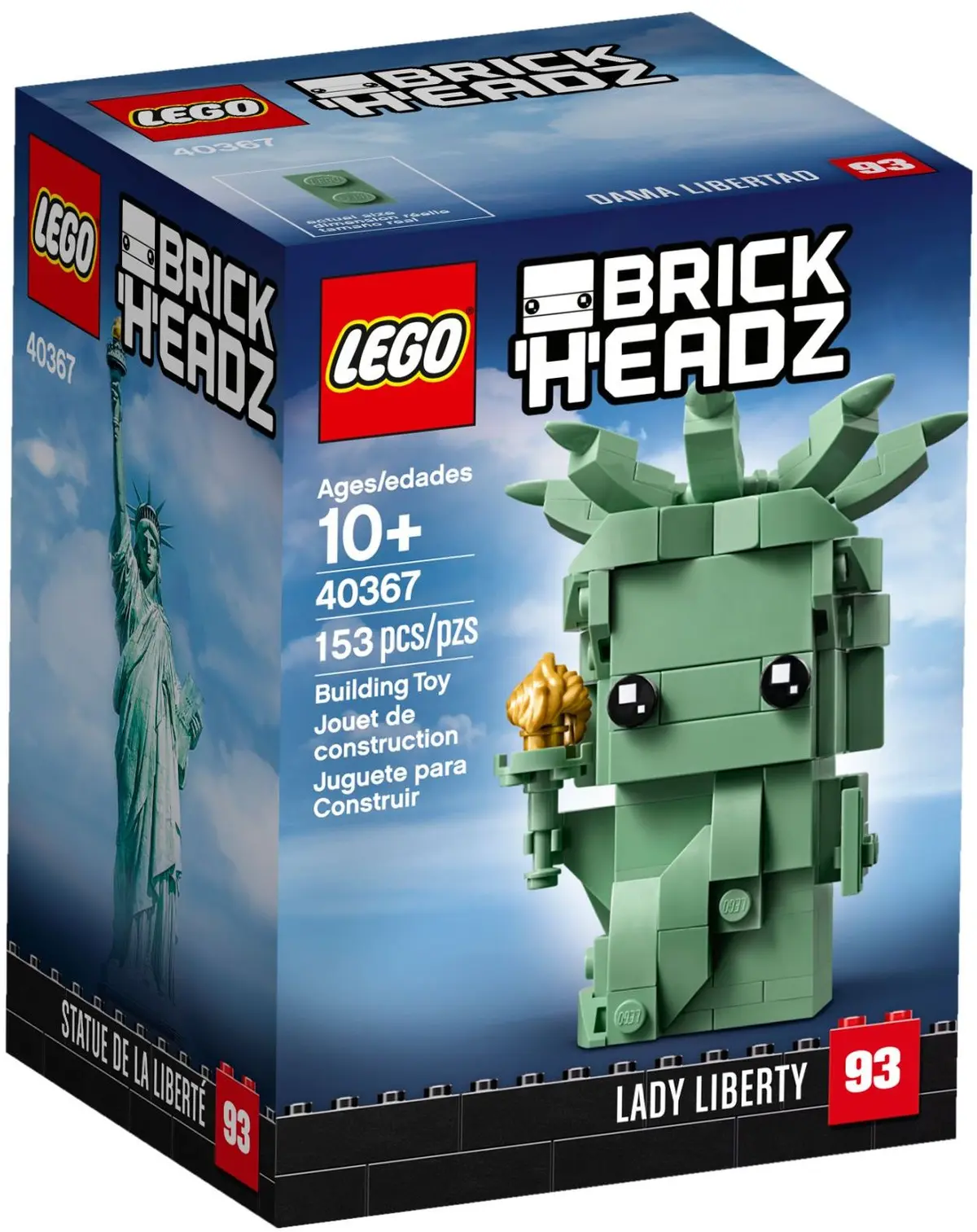 LEGO BrickHeadz 40367 Lady Liberty set, image 2