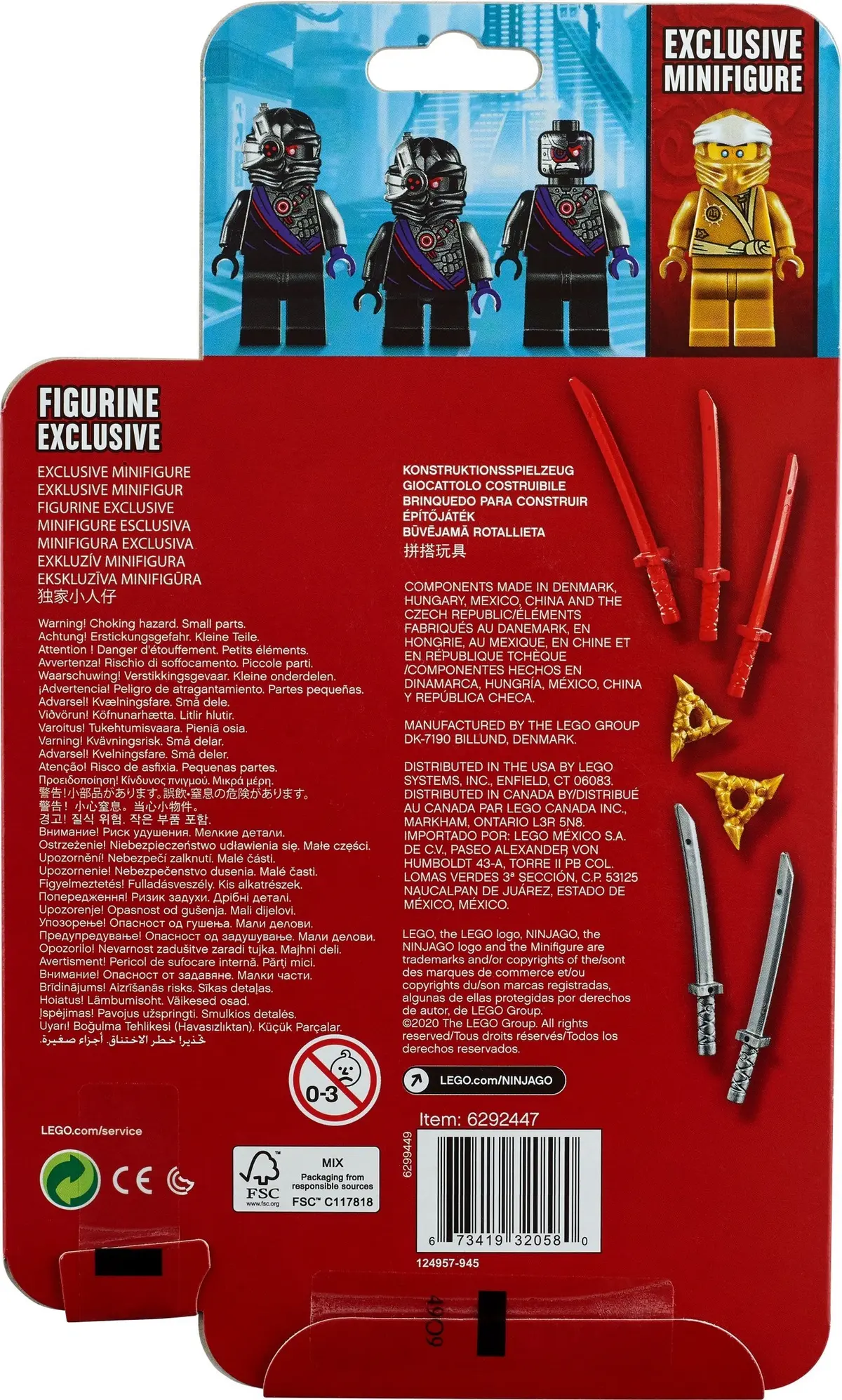 LEGO Ninjago 40374 Golden Zane Accessory Set set, image 4
