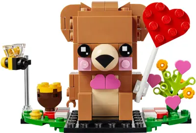 LEGO BrickHeadz 40379 Valentine's Bear set