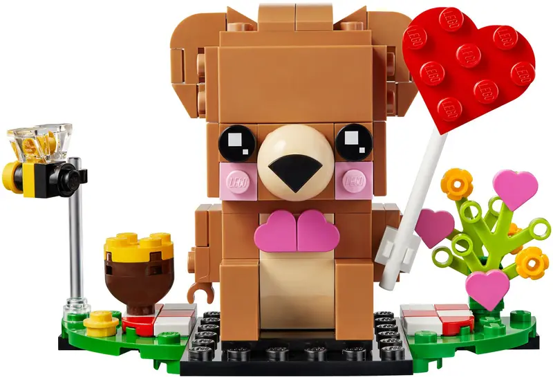 LEGO BrickHeadz 40379 Valentine's Bear set