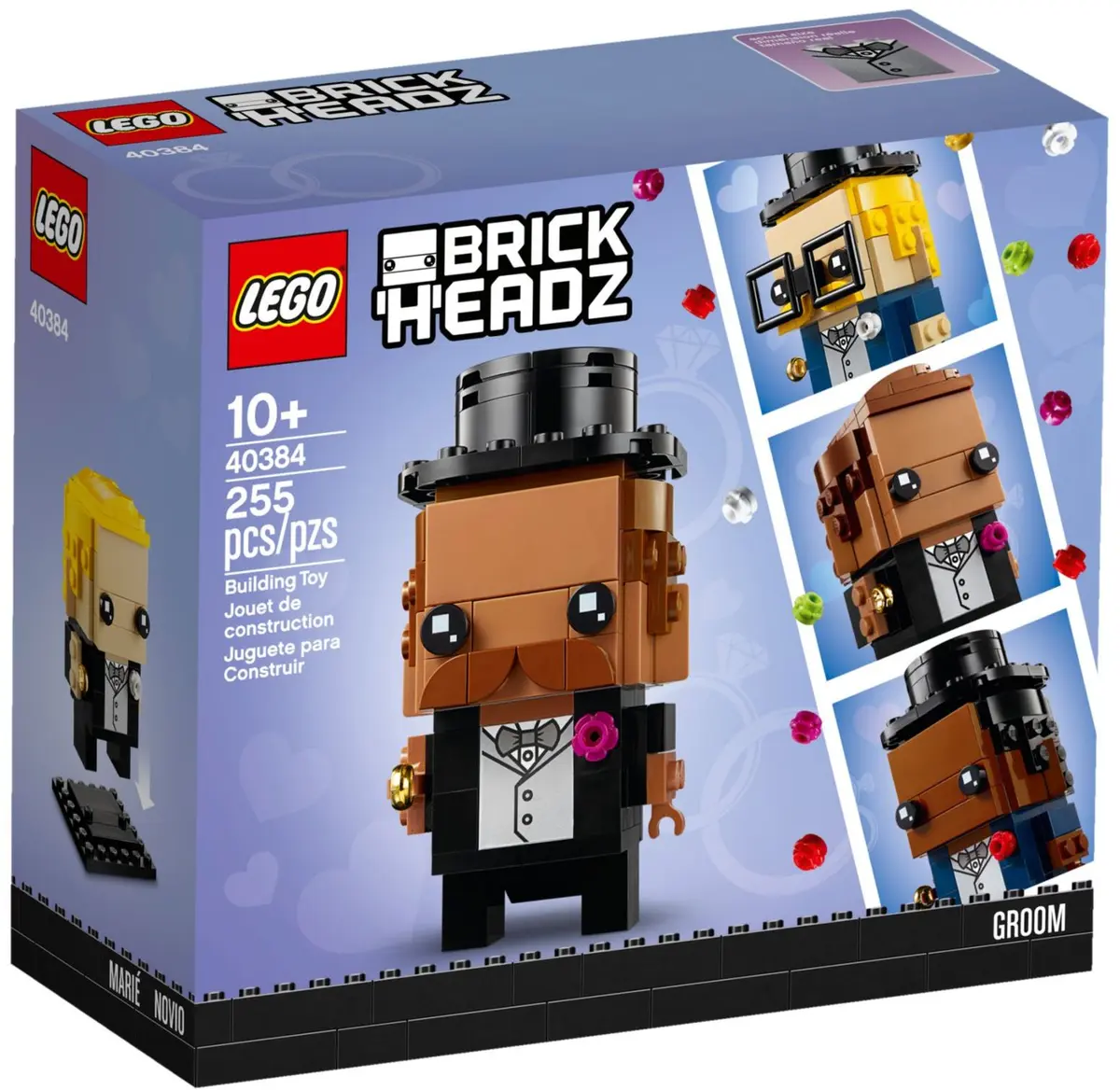 LEGO BrickHeadz 40384 Wedding Groom set, image 2