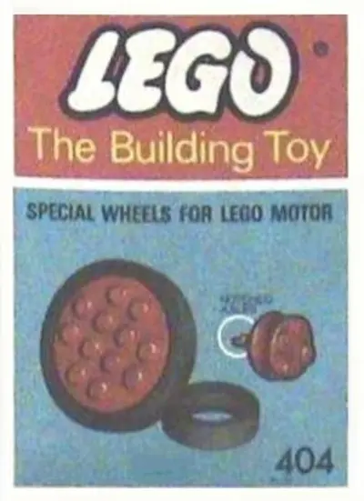 LEGO System 404 Wheels for Motor (The Building Toy) set