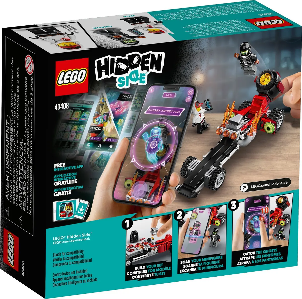 LEGO Hidden Side 40408 Drag Racer set, image 3