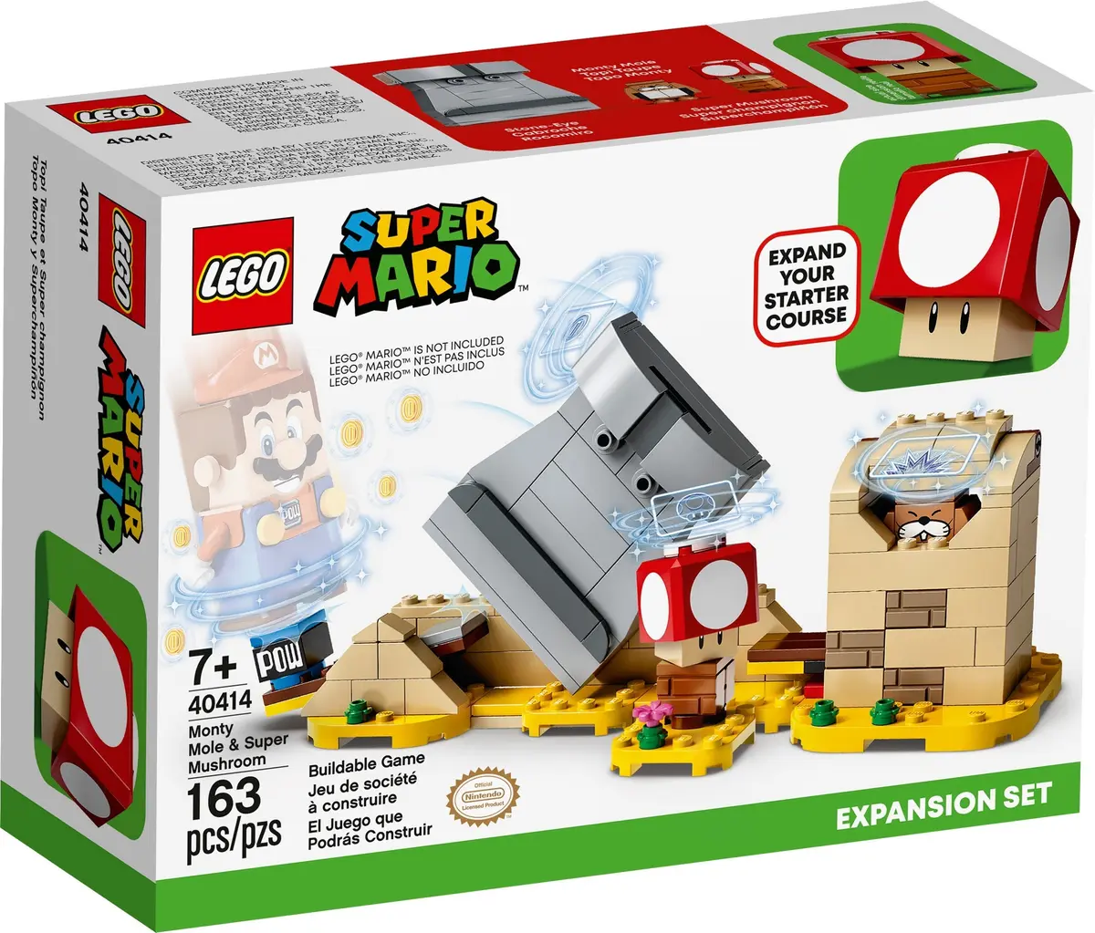 LEGO Super Mario 40414 Monty Mole & Super Mushroom set, image 2