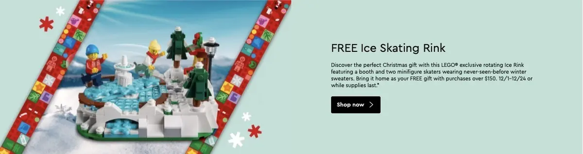 LEGO Seasonal 40416 Ice Skating Rink set, image 4