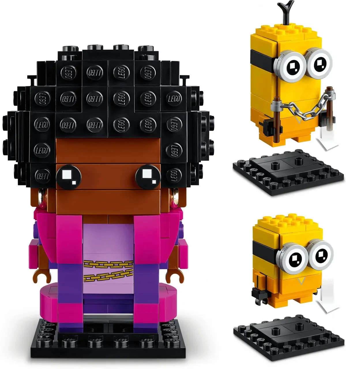 LEGO BrickHeadz 40421 Belle Bottom, Kevin and Bob set, image 4