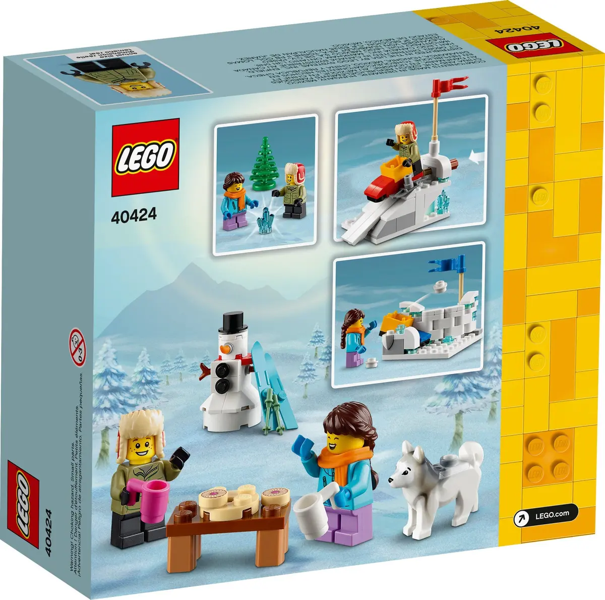LEGO Seasonal 40424 Winter Snowball Fight set, image 3
