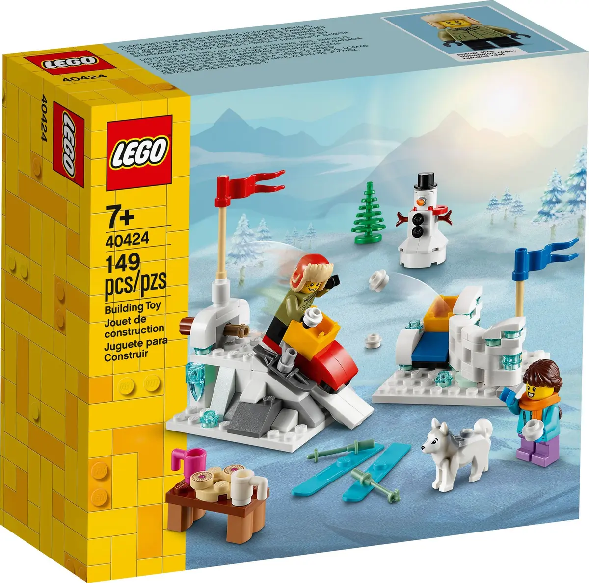 LEGO Seasonal 40424 Winter Snowball Fight set, image 2